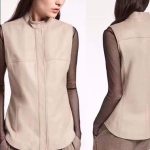 Maxmara lamb skin leather vest